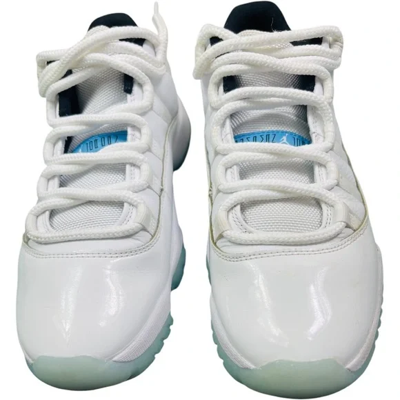 Nike Air Jordan 11 Retro White Blue Legends Sneakers - Picture 1 of 13